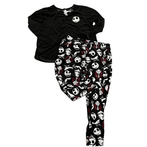 Disney Womens Plus Size Nightmare Before Christmas Pajama Set Womens Size 2X - Picture 1 of 7